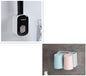 Automatic toothpaste dispenser wall mounted with toothbrush holder - Qoveri